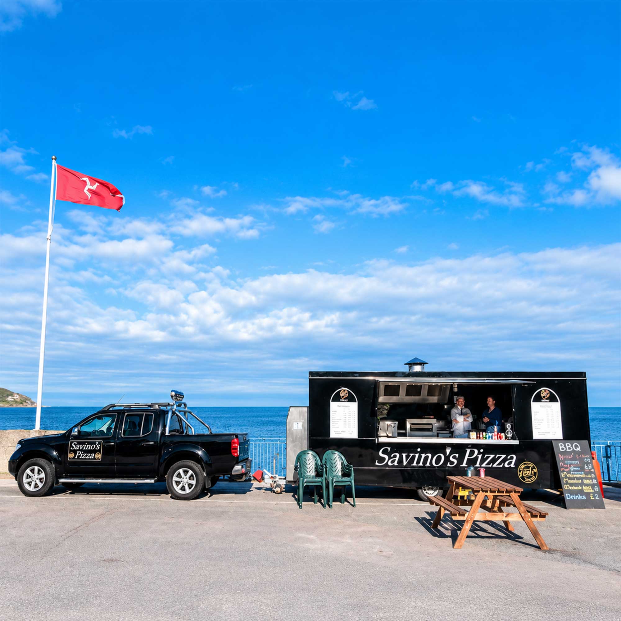 The original Savino's Pizza trailer