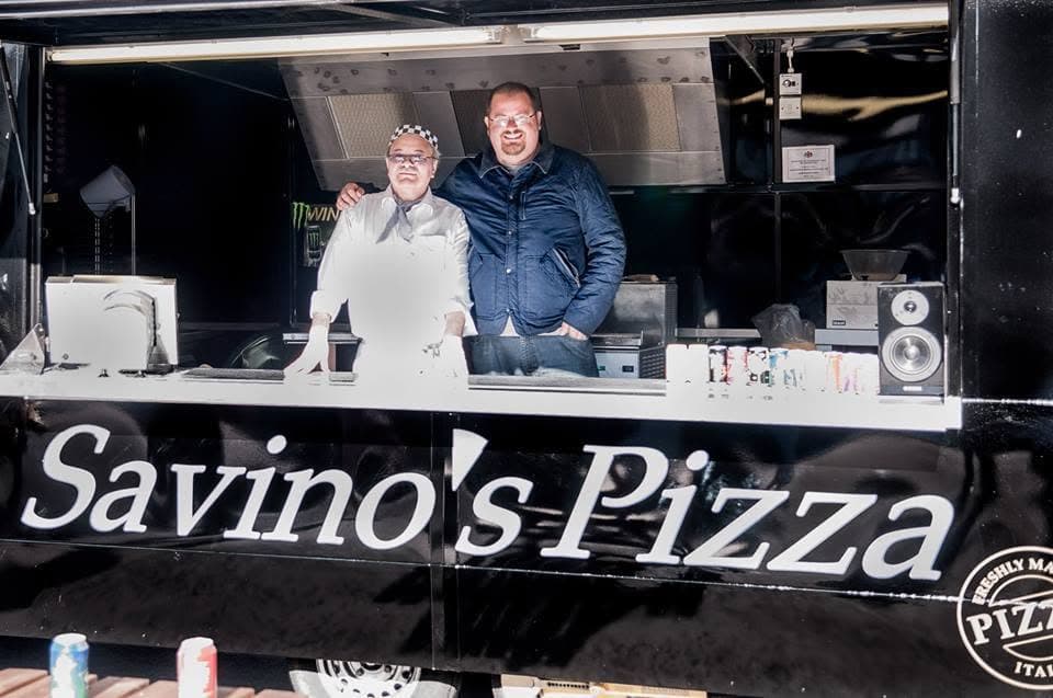 Savino's Pizza trailer kitchen